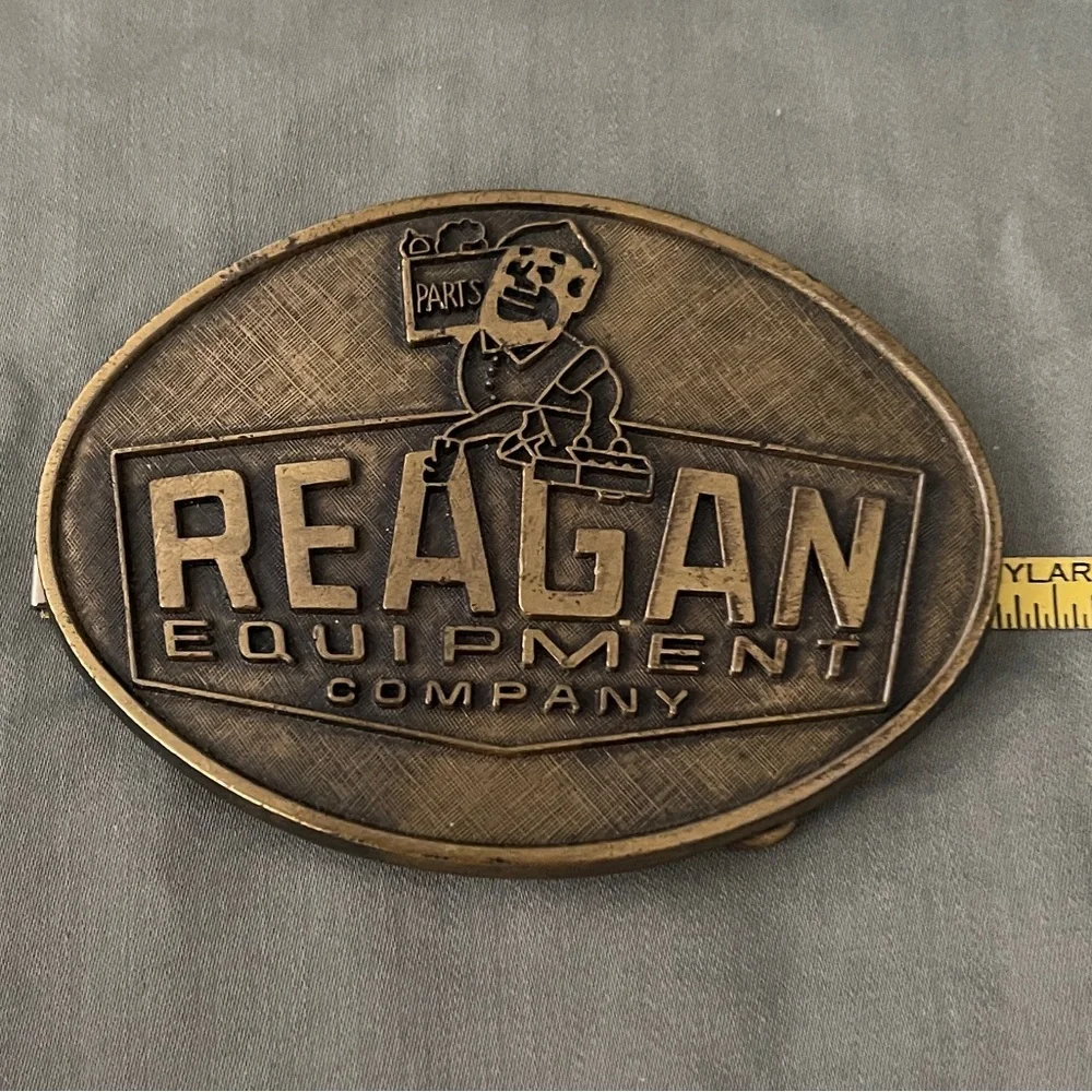 Reagan Equipment Co Inc Vidalia La Louisiana Parts 1980s Vintage Belt Buckle